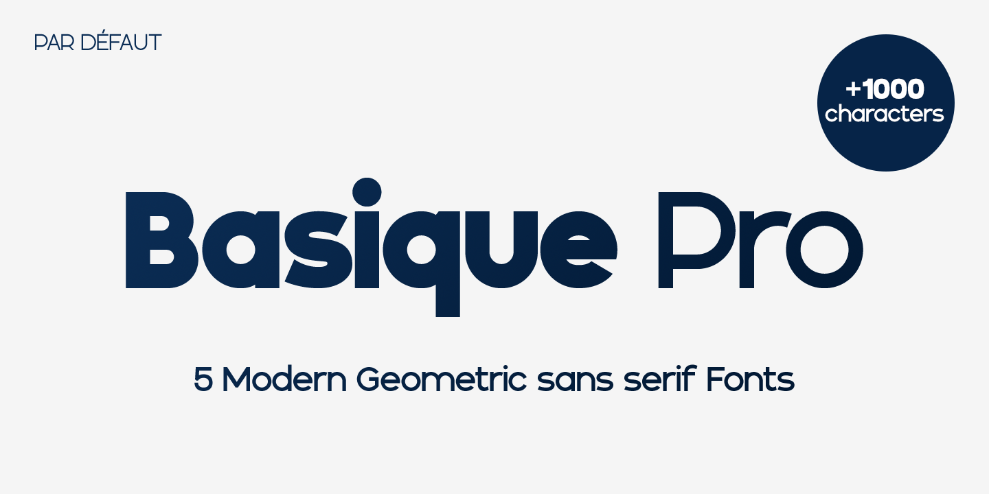 Пример шрифта Basique Pro #1